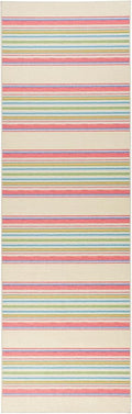 Dash & Albert Cady Stripe Multi Machine Washable Rug, 2 X 3 Feet, Multicolored Stripe Pattern - Premium Luxury Hotel Quality Soft Breathable Hypoallergenic Machine Washable Easy Care All Season