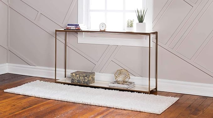 Unique Loom Davos Shag Collection Area Rug - Solid (2' 7" x 13' 1" Runner, White/ Ivory)