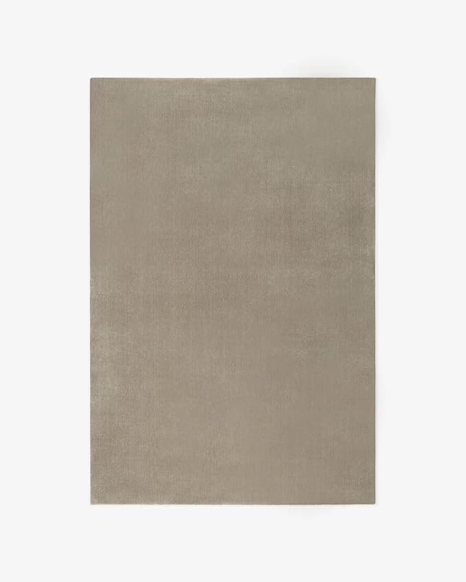 Hand-Tufted Wool Runner Area Rug – Soft Premium Wool Carpet for Living Room, Bedroom & Home Décor – 2.6X12 ft| Warm Grey – Durable, Non-Slip Backing, Handcrafted Rug