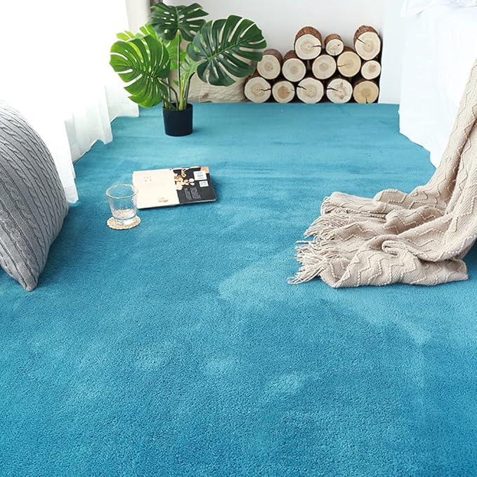 Soft Cashmere Area Rug Luxury Bedside Carpet Bedroom Living Room Mats Solid Color Children's Room Rugs Runner Carpets Indoor Mats Home Décor White Gray Red 5' X 7'