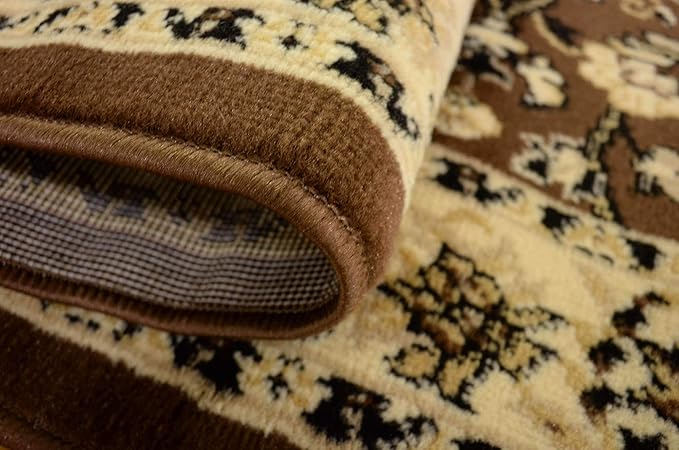 Unique Loom Sialk Hill Collection Area Rug - Washington (3' x 16' 5" Runner Brown/Black)