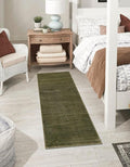 Unique Loom Finsbury Collection Area Rug - Kate (2' 7" x 12' Runner, Green)
