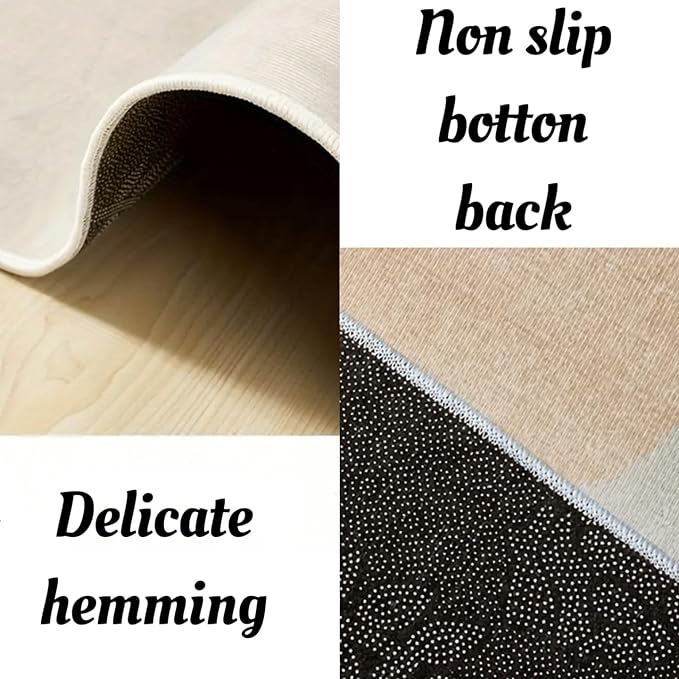 Black Gold Marble Texture Entryway Carpet, 4x10ft, Greek Key Geometric Design Bedroom Rug, Abstract Gold Crack Breathable Floor Rugs, No Crease Washable Carpets for Front Door