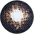Round Ethnic Rug for Living Room | Handcrafted Designer Floor Carpet with Central Mandala Pattern | Traditional Decorative Area Mat for Home Décor(Brown_6x6)