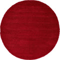 Unique Loom Solo Collection Area Rug - Calabasas (6' 1" Round, Red)