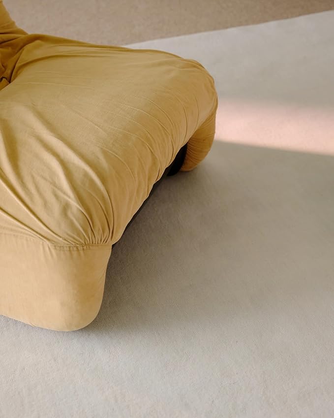 Hand-Tufted Wool Round Area Rug – Soft Premium Wool Carpet for Living Room, Bedroom & Home Décor – 9X9 ft| Powder Blue – Durable, Non-Slip Backing, Handcrafted Rug