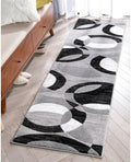 Well Woven Dulcet Bingo Grey Modern Geometric 2'7" x 9'10" Runner Rug