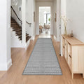 Braided Hallway Runner Rug,Super Absorbent Kitchen Mats for Floor,Non Slip Washable Kitchen Rugs,Quick Dry Boho Entryway Runner Rugs for Bathroom,Hallyways,Bedroom,24"x72",Grey