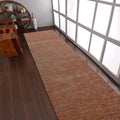 Hand Knotted Loom Wool ECO-Friendly Area Rugs - 2'6"x8', Runner, Light Brown Color, Solid Plain Design, High Pile Handmade Anti Skid Area Rugs for Living Room, Bed Room (L00111)