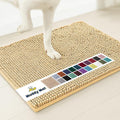 Muddy Mat® Original Dog Door Mat for Muddy Paws, Super Absorbent Microfiber, Non-Slip Washable Pet Rug, Quick Dry Chenille Entryway Carpet, Machine Washable Indoor Outdoor mat, Beige 24"x72"