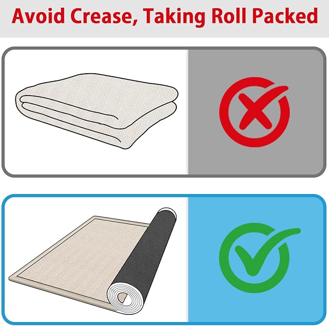 GOYLSER 20 ft Extra Long Runner Rugs for Hallways, Rubber Backed Kitchen Floor Mat Non Slip, Absorbent Beige Entry Way Runner Rugs Indoor