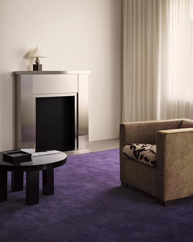 Hand-Tufted Wool Rectangle Area Rug – Soft Premium Wool Carpet for Living Room, Bedroom & Home Décor – 11X15 ft| Lilac – Durable, Non-Slip Backing, Handcrafted Rug