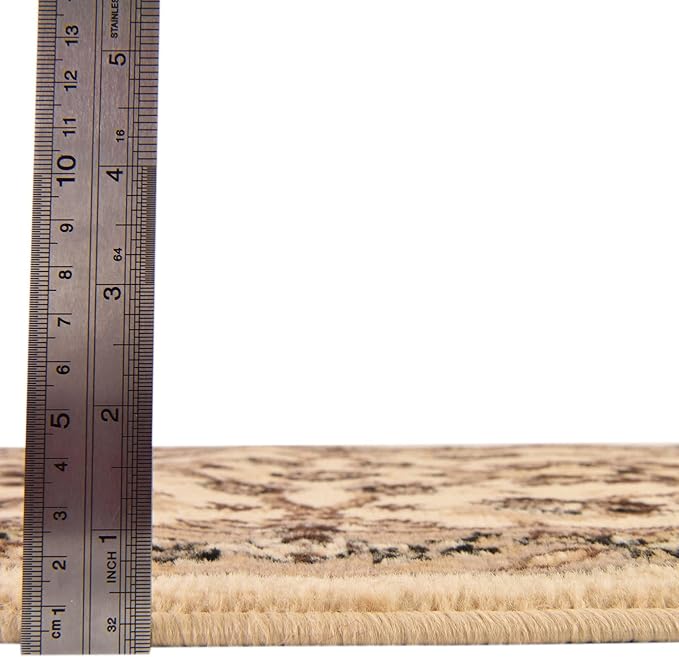 Unique Loom Sialk Hill Collection Area Rug - Washington (2' 11" x 16' 5" Runner Ivory/Black)