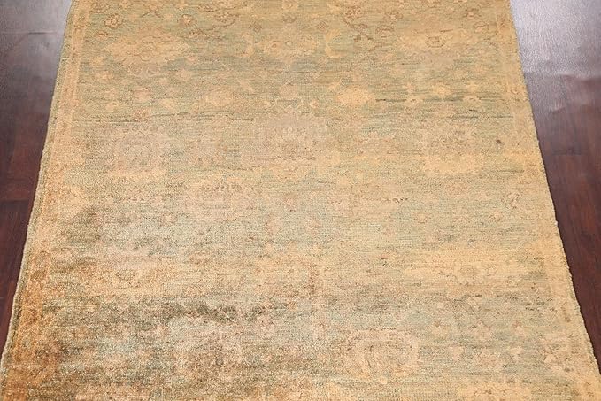 Rug Source Tribal Collection 7x9 Moroccan Area Rug, Hand Knotted Beige & Ivories Floral Rug, Oriental Jute Carpet for Bedroom, Living Room, Dining Room