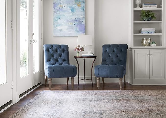 Loloi Loren Collection LQ-04 Silver/Slate 2'-3" x 3'-9" Accent Rug