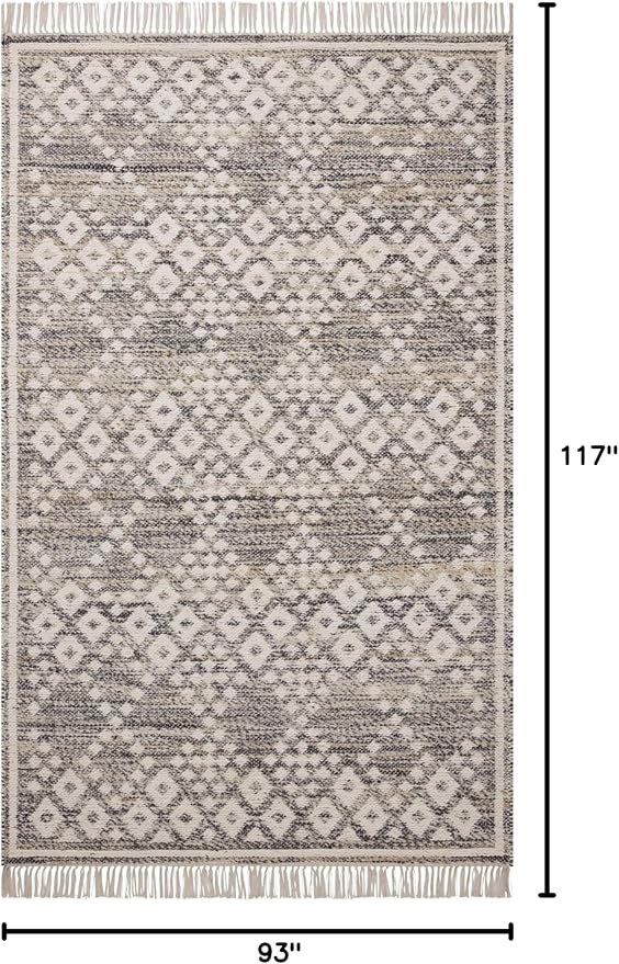Loloi Angela Rose Rivers Collection RIV-01 Denim/Ivory 7'-9" x 9'-9" Reversible Area Rug