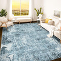 Istana 9x12 Area Rug - Blue 9 x 12 Area Rugs for Living Room - Foldable 9x12 Rugs for Bedroom/Living Room Rug - Stain Resistant Washable Rugs - Eco-Friendly Area Rugs