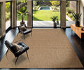 CAMILSON Easy Jute Rug 8x10, Indoor Outdoor Natural Color Farmhouse Area Rugs for Living Room Patio and Kitchen Rug, Solid Boho Woven Design, Easy-Cleaning, Washable Outside Carpet Alfombras (8 x 10)