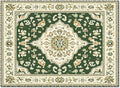 Green Bohemian Rectangular Area Rugs for Living Room Bedroom 2.8 x 5 ft Vintage Farmhouse Floral Pattern Non-Shedding Soft Low Pile Rug Non Slip Washable Rug for Nursery Entryway Playroom