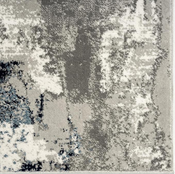 LUXE WEAVERS Kimberly Collection Ivory 5x7 Modern Abstract Area Rug