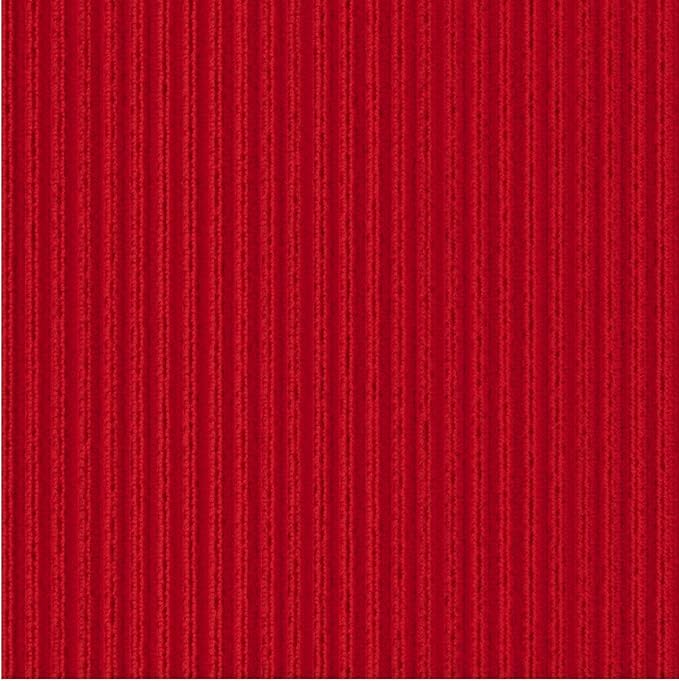Ottomanson 6'6" x 32' Hallway Runner with Scraper Pile Extra Durable Non-Slip Rug Mat for Indoor & Outdoor Use - Ideal for Kitchen, Entryway, Patio & Garage - High-Traffic Carpet, Red