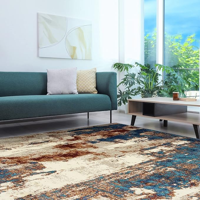 LUXE WEAVERS Lagos Collection Passion 5x7 Abstract Area Rug