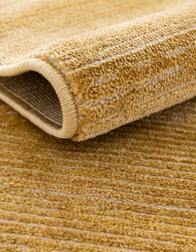 Unique Loom Finsbury Collection Area Rug - Kate (7' 10" Square, Yellow)