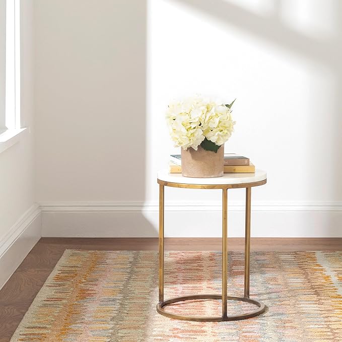 Dash and Albert Paint Chip Wool Area Rug - 3' x 5' Stone Graphic Hand Micro Hooked Accent Rug - Durable, High Traffic Areas Hallway, Living Room, Stairs