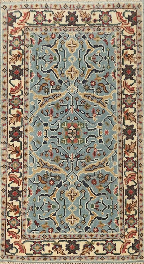 Transitional Collection 5' 0'' X 2' 10'' Rug Rug, All-Over 100% Wool Carpet for Home Décor, Foyer and Hallway