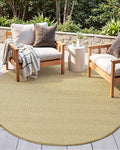 DEXI Round Sisal Rug Natural Fiber 5x5, Braided Woven Area Rugs No Shed, Soft Neutral Rustic Carpet Mat for Indoor Outdoor Patio Dining Living Room Bedroom Farmhouse, 5ft, Natural