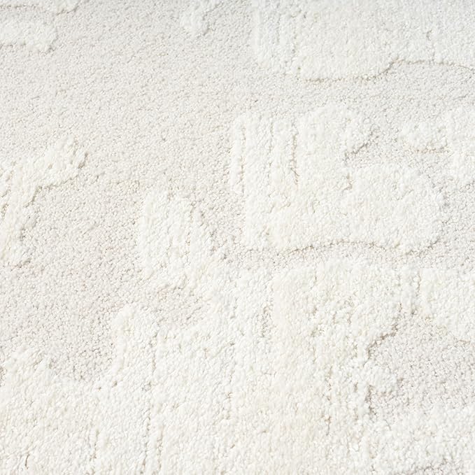 Abani Nomad Cream Area Rug 4' x 6' for Living Room, Bedroom - Abstract Pattern - Durable & Easy to Clean