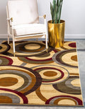 Unique Loom Barista Collection Area Rug - Kona (4' 1" x 6' 1" Rectangle, Beige/ Black)