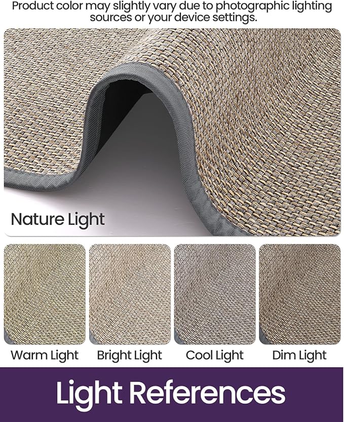 DEXI Ultra Thin Entryway Door Mat 17x30, Non Slip Rubber Backing Inside Entry Mat, Low Profile Easy Clean Dirt Trapper Doormat for Inside Entrance Patio, Grey