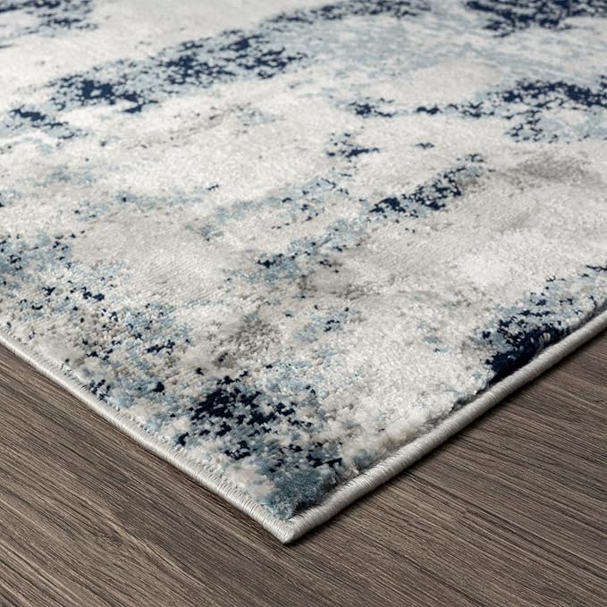 LUXE WEAVERS Kimberly Collection Ivory 2x3 Modern Abstract Area Rug