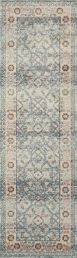 Loloi Jocelyn Collection JOC-04 Sky/Multi 7'-10" x 10' .38" Thick Area Rug