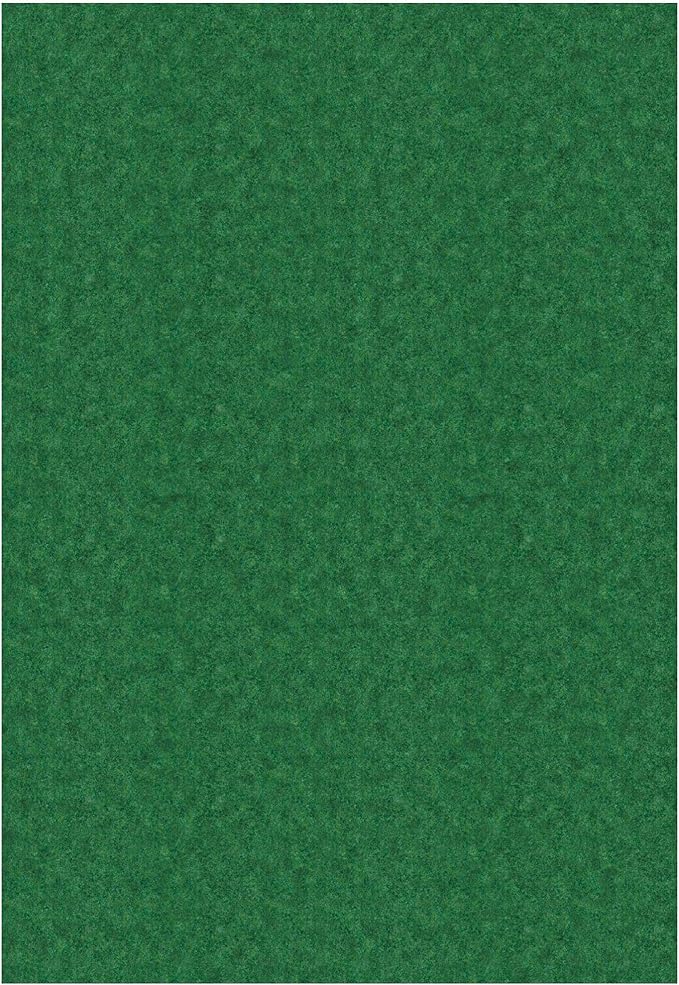 Ottomanson 6'6" x 31' Hallway Runner with Scraper Pile - Extra Durable Non-Slip Rug Mat for Indoor & Outdoor Use - Ideal for Kitchen, Entryway & Garage - High-Traffic Carpet, Green
