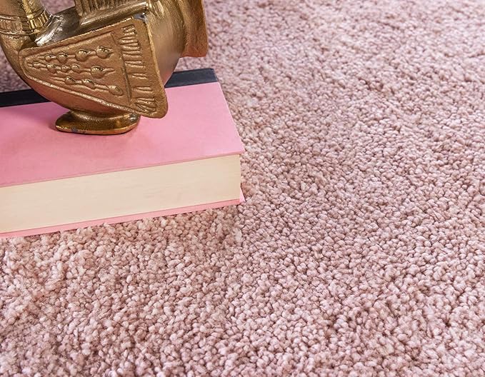 Unique Loom Solo Collection Area Rug - Calabasas (5' 3" x 7' 7" Rectangle, Pink)