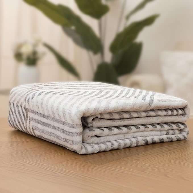 ReaLife Rugs Machine Washable Area Rug Runner - Living Room Bedroom Bathroom Kitchen Entryway Office - Padded Low Pile Stain Resistant Premium - Modern Geometric Contemporary - Miles - Beige 3' x 5'