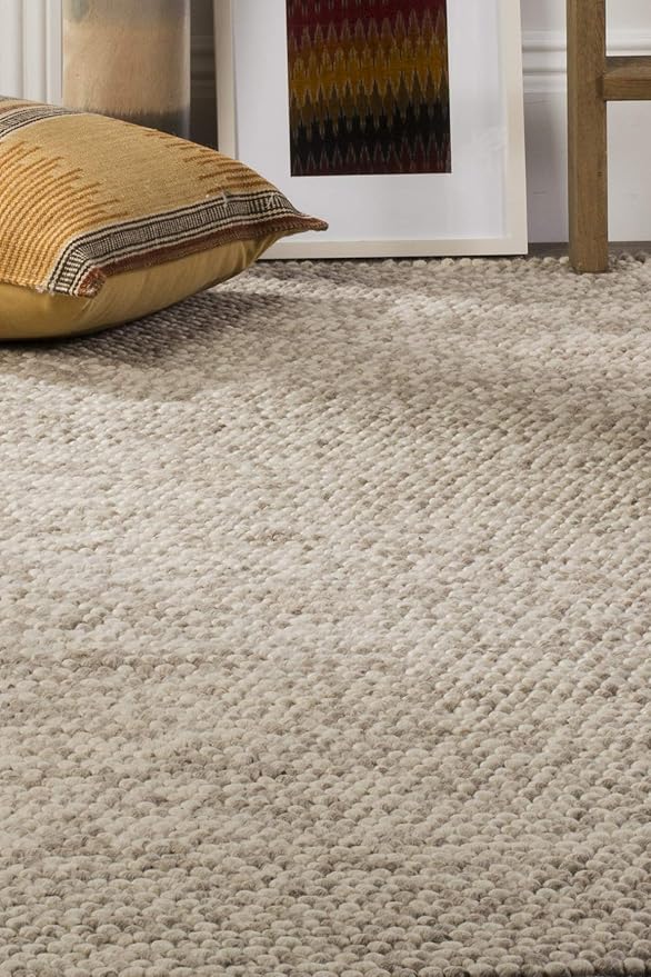 SAFAVIEH Natura Collection Runner Rug - 2'3" x 20', Beige, Handmade Wool Blend, Textured Design, Ideal for Hallway, Bedroom, Foyer (NAT620B)