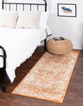 Unique Loom Isabella Collection Area Rug - Adjani (2' 7" x 10' Runner, Rust Red/ Black)
