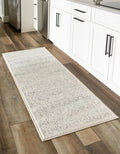 Unique Loom Isabella Collection Area Rug - Adjani (2' x 6' 1" Runner, White/ Blue)