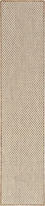 Nourison Home Courtyard Jute Ivory 2'2" x 8' Area Rug - Easy Clean, Non Shedding, Bed Room, Living Room, Dining Room, Kitchen (8' Runner)