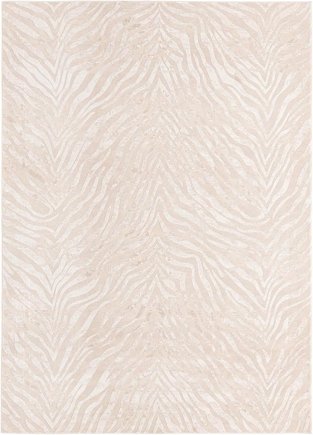 Unique Loom Finsbury Collection Area Rug - Meghan (7' x 10' Rectangle, Ivory Beige)