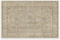 RUGGABLE Washable Vintage Area Rug – Kamran Ivory Opal 2x3, Stain-Resistant, Non-Slip – Small Machine Washable Rugs for Living Room, Bedroom, Hallway, Entryway & Bathroom–with Standard Pad