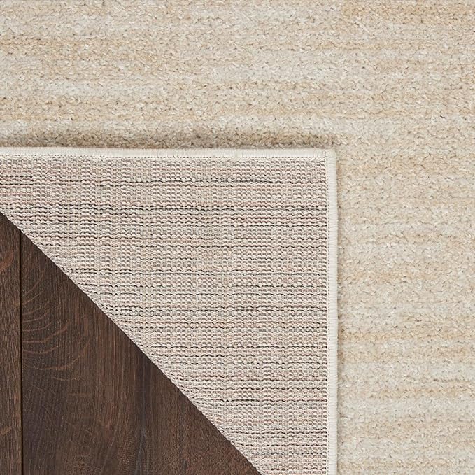 Nourison Home Nourison Essentials Ivory Beige 2'2" x 16' Area Rug - Easy Clean, Non Shedding, Bed Room, Living Room, Dining Room, Kitchen (16' Runner)