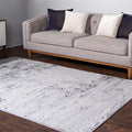 Rugs.com Leipzig Collection Rug – 10x13 Gray Low-Pile Rug Perfect for Living Rooms, Large Dining Rooms, Open Floorplans