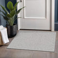 Beverly Rug Easy Jute Gray Entry Rug 2x3 Solid Washable Durable Outdoor Indoor Area Rugs for Living Dining Patio Office Stain Resistant Non Shedding Casual Indoor Outside Carpet 2 x 3 Gray