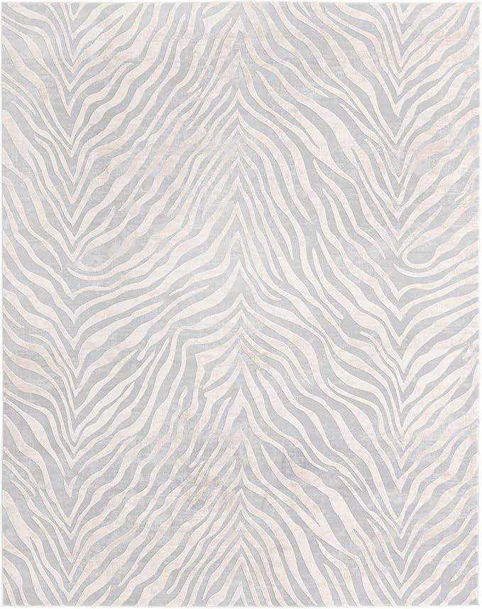 Unique Loom Finsbury Collection Area Rug - Meghan (7' 10" x 10' Rectangle, Gray and Ivory)