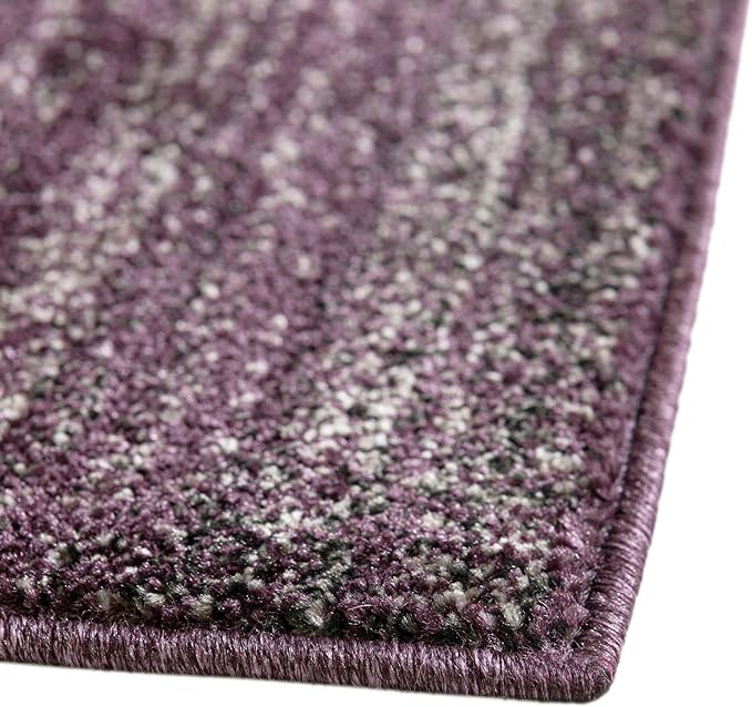 Rugs.com Angelica Collection Rug – 8' x 11' Violet Medium Rug Perfect for Living Rooms, Large Dining Rooms, Open Floorplans