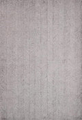 Modern Herringbone Chevron Collection Handcrafted Wool Area Rug - Durable, Zigzag Pattern, for High Traffic, Contemporary Design for Living Room, Bedroom, Dining Room Decor (Smoke Grey, 3' x 5')